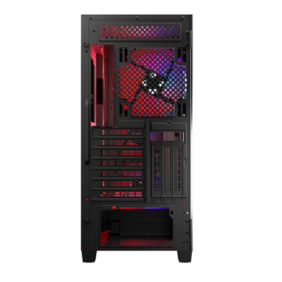 Kuti PC Black Case Mistral ARGB Flow, MIDI tower, USB 3.0 x2, e zezë