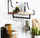 Raft muri industrial LOFT, metal i zi, dru natyral
