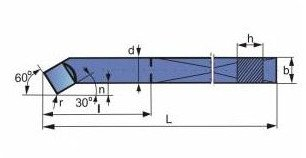 Vegël drejtimi dhe gdhendje Pafana NNWa 1212, insert karabit P20, seksion 12×12 mm