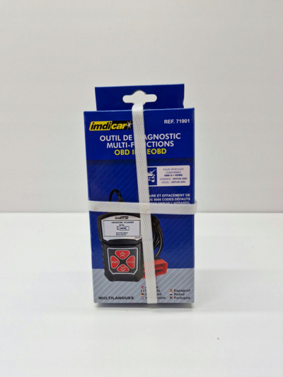 Skaner diagnostikues IMDICAR OBD2 EOBD, me ekran LCD, lidhet te porta OBD II, portokalli