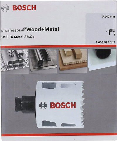 Sharrë rrethore Bosch Professional Progressor 2608594247, Ø 140 mm, për dru edhe metal, e bardhë