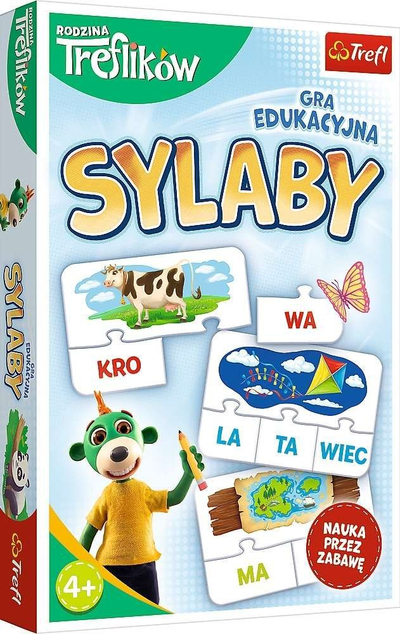 Lojë puzzle edukative Trefl Syllables The Treflik Family, rrokje, 4+, shumëngjyrëshe