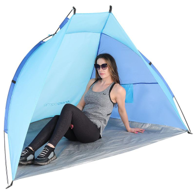 Çadër plazhi Royokamp Beach Shelter, për 1–2 veta, me mbrojtje UV, blu navy