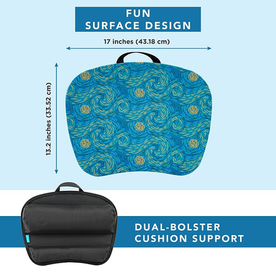 Tavolinë për prehër LapGear MyStyle 45339, 17" x 13.2" x 2.6", Starry Blue