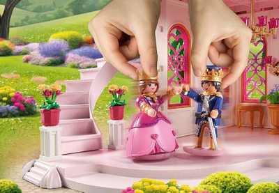 Lodër kështjellë Playmobil Princess Castle, me çift mbretëror, shumëngjyrëshe