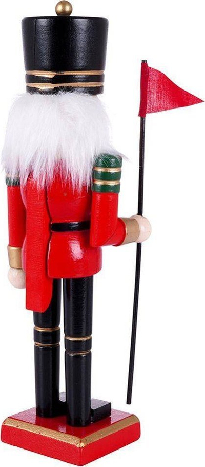 Figurë druri arrithyes Nutcracker për zbukurim, 25 cm, me shumë ngjyra