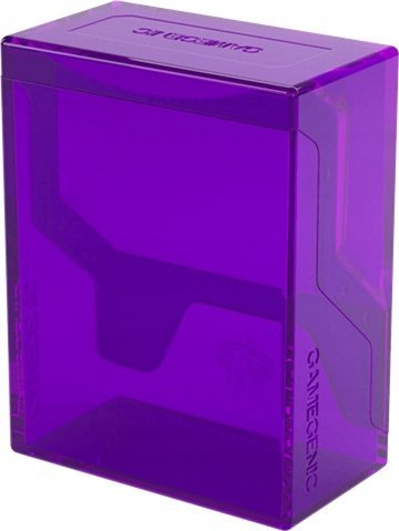Kuti kartash Gamegenic Bastion 50+ XL Deck Box, për 50+ letra të dyfishta, kapak click lock, vjollcë