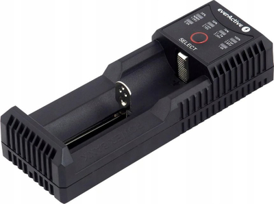 Karikues baterish EverActive UC-100C, Li-ion edhe Ni-MH, me funksion power bank, ngjyrë e zezë