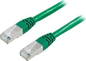 Kabllo rrjeti Deltaco Cat6 F/UTP RJ45, 1m, jeshile