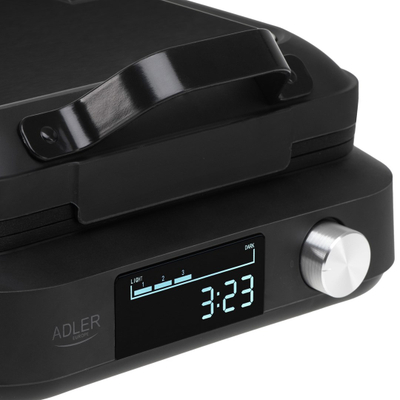 Aparat për waffle DSP KC1086, 2200W, 6 nivele pjekjeje, i zi