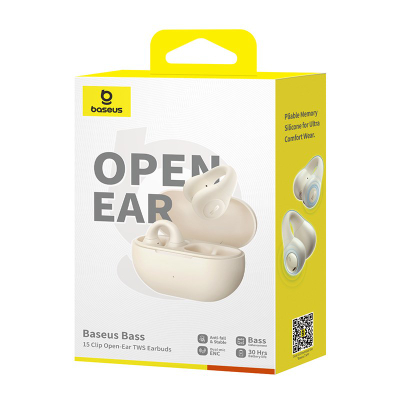 Kufje wireless Baseus Bass 15 Clip, Bluetooth 5.4, TWS, të zeza