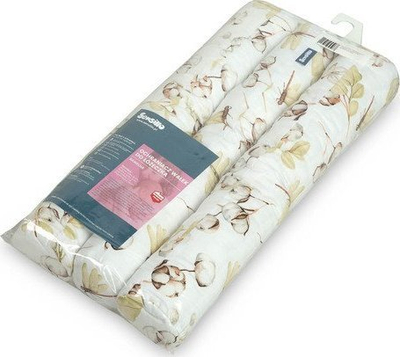 Mbrojtëse krevati bebesh COT BUMPER ROLLER, pambuk, 3x60 cm, e bardhë
