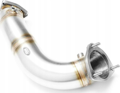 Downpipe RM Motors për Audi A4 B7 8F 2.7 3.0 TDI, FWD Quattro, çelik inoksi