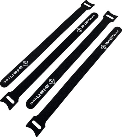 Lidhës kabllosh ALANTEC Velcro me unazë, 300mm, 20mm, i zi