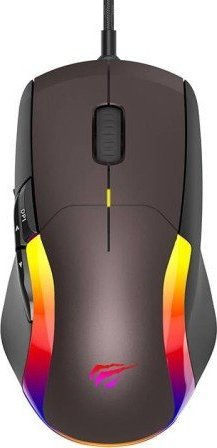 Гејминг глувче Havit MS959S, безжично, 12000 DPI, RGB, кафеаво