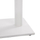 Bazë metalike dyshe e bardhë mat 40×70×72 cm me rregullues (HM435.12), bardhë