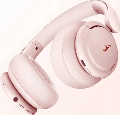 Kufje Soundcore Anker Life Q30, pa tela, me prishje zhurme, të zeza, mbi vesh