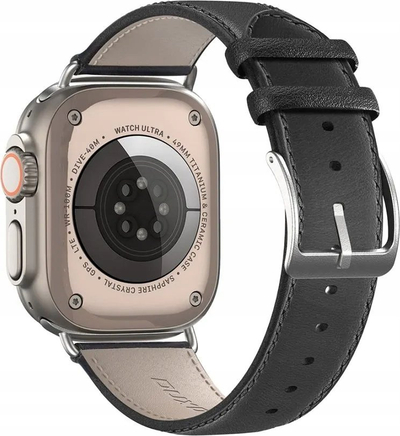 Rrip lëkure Dux Ducis YS për Apple Watch, 38 40 41 mm, i zi