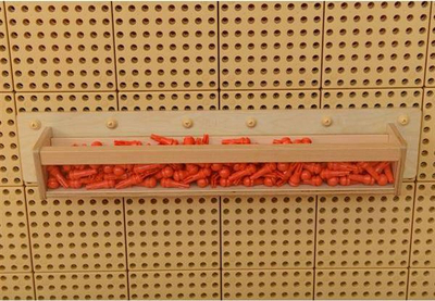 Kuti drune për mur Masterkidz, mur i tejdukshëm, 80 cm, ngjyrë druni natyrale