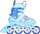 Patina inline për kalamajtë Nils Extreme NA14198, numër i rregullueshëm 39-42, kushineta ABEC-7, blu