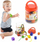 Rruza shumëngjyrëshe druri Viga Toys, 30 copë