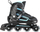 Patina inline NILS NJ19803A LED, rrota me drita, të zeza me blu