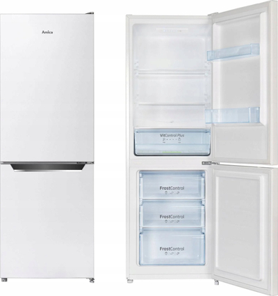 Frigorifer ngrirës Amica FK2425.4UNT(E), Slim 54 cm, klasë energjie E, i bardhë