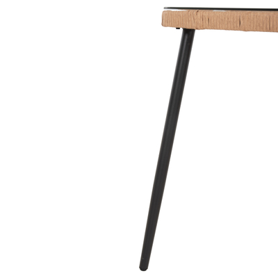 Tavolinë ngrënieje drejtkëndore Allegra 139,5×79,5×73 Hcm (HM5537.11), zezë