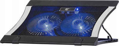 Ftohës laptopi Havit HVF2051, deri 17\", 2 ventilatorë LED, i zi