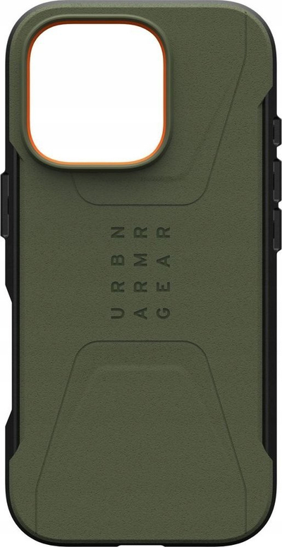 Mbulesë telefoni UAG Civilian MagSafe për iPhone 16 Pro, e fortë ndaj rënieve, jeshile ulliri