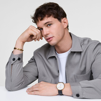 Orë për meshkuj Daniel Wellington, e zezë