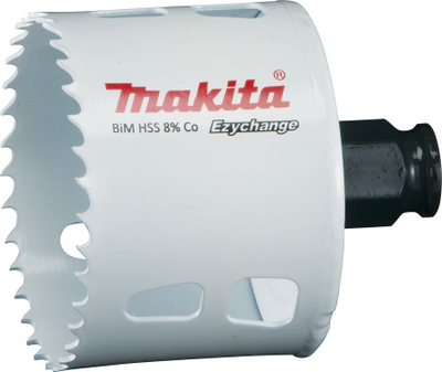 Sharrë rrethore Makita EZYCHANGE BIM E-03894, 65mm, Bi-Metal HSS, e bardhë