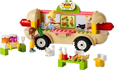 Lodër ndërtimi LEGO Friends Hot Dog Food Truck 42633, 100 pjesë, 4+, shumëngjyrëshe