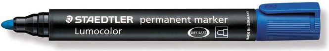 Marker permanent Staedtler Lumocolor S352-3, majë e rrumbullakët, blu