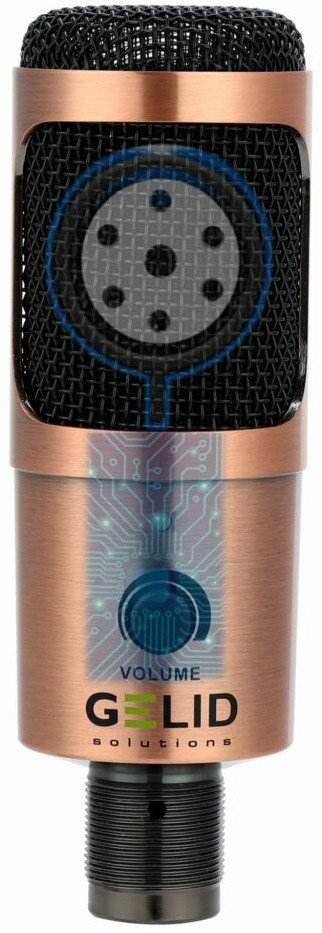 Mikrofon USB GELID Voce Kit, kondensator, me pop filter, i zi