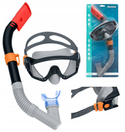 Set zhytjeje Bestway 24068, maskë dhe snorkel, për të rritur, shumëngjyrësh