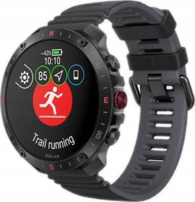 Ora sportive Polar Grit X2 Pro, GPS me dy frekuenca, ekran AMOLED, e zezë