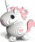 Puzzle 3D ekologjik Eugy Pink Unicorn, model njëbrirësh, shumëngjyrësh