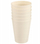 Set 6 gotash plastike Orion Sandy, 300 ml, me ngjyre kreme, per mikrovale