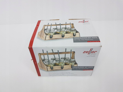 Set gotash për pije Zeller, 7 pjesë, 450 ml, qelq transparent