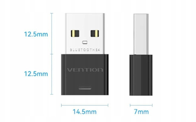 Adapter Bluetooth Vention USB, version 5.4, mini, i zi