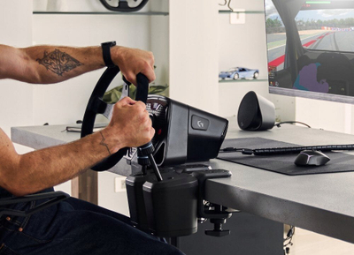 Shifter edhe handbrake për lojra Logitech G RS, 2 në 1, dorezë e rregullueshme, i zi