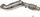 Downpipe shkarkimi Sebon MG DP 202 për BMW 114i 116i 118i 120i N13, inox, 2012 2015, argjendtë