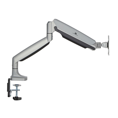 Mbajtës monitori Maclean MC-969, krah i dyfishtë gas spring, 17"-45", gri e argjendtë