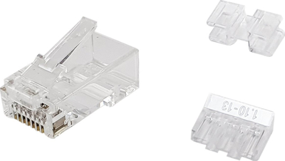 Konektorë RJ45 LevelOne Equip 121146, UTP Cat 6A, set 100 copë, transparent
