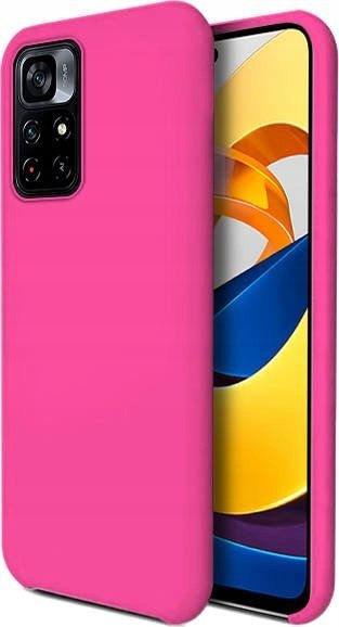 Këllëf telefoni Forcell Silicone Lite për Xiaomi Poco M4 Pro 5G, silikon, rozë