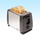 Toster Orava HR-103 A, 2 feta, 650W, inox i argjendtë