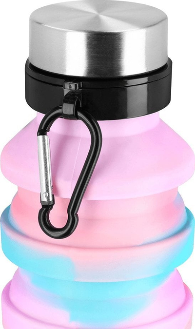 Shishe palosëse uji Spokey Jump 941258, 550 ml, silikoni, blu
