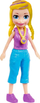 Set lojrash Polly Pocket Style Spinner Fashion Closet, kukull bionde 7.5cm, dollap rrotullues, rozë