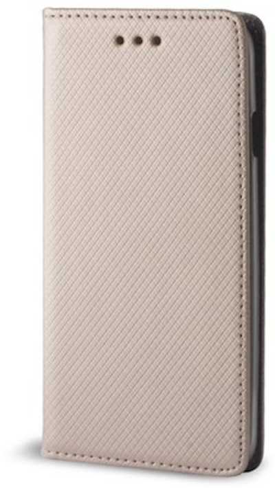Kapak magnetik tip libër për Nokia 9, me xhepa, ngjyrë ari